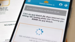 Vietnam Airlines cung cấp dịch vụ internet trên máy bay 