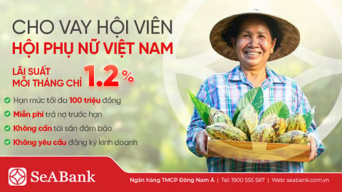 SeABank triển khai gói vay tín chấp 300 tỷ đồng lãi suất ưu đãi dành cho phụ nữ 