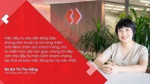 Zalo – cầu nối chiến lược trong hành trình số hóa của TCBS 