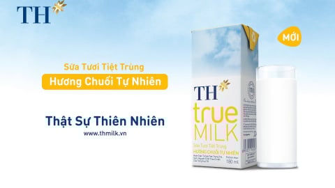 TH true MILK ra mắt sữa tươi tiệt trùng hương chuối tự nhiên 
