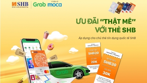 SHB tặng hàng chục ngàn mã ưu đãi Grab dành cho chủ thẻ tín dụng