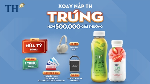 Cơ hội trúng nửa tỷ đồng khi “xoay nắp” đồ uống tốt cho sức khỏe, giải nhiệt mùa hè