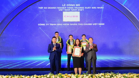 Chubb Life nhận hai giải thưởng lớn của Vietnam Report