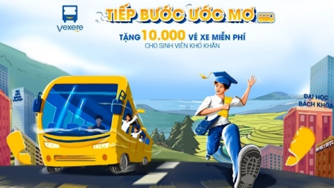 Tặng 10.000 vé xe cho sinh viên nghèo