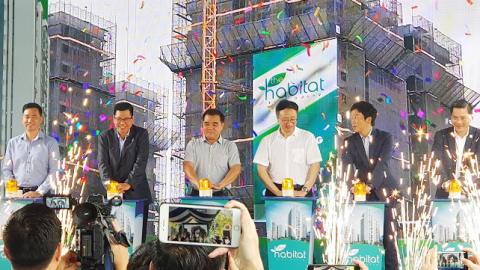 Cất nóc dự án căn hộ The Habitat giai đoạn 2