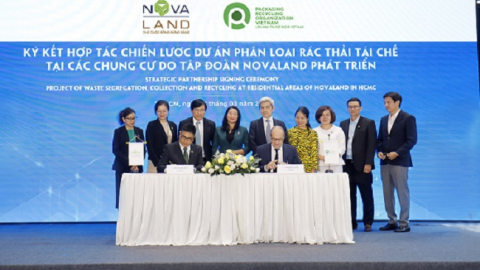 Novaland hợp tác với Pro Việt Nam thực hiện dự án phân loại rác thải tái chế