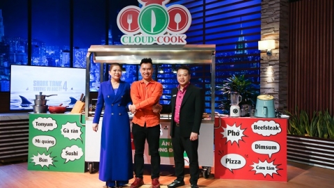 Bếp trên mây Cloud Cook nhận vốn Shark Bình và Shark Liên