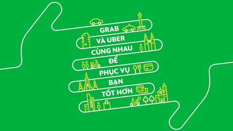 Toàn bộ lái xe Uber tại Việt Nam sẽ chuyển sang Grab từ ngày 8/4