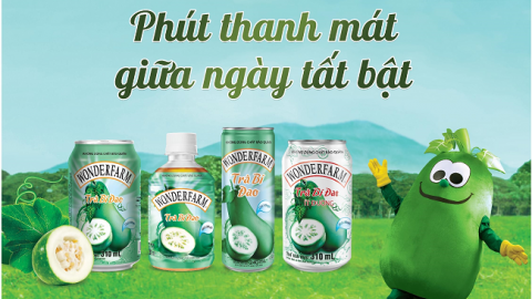 Trà bí đao Wonderfarm tiếp tục đà hồi sinh mạnh mẽ
