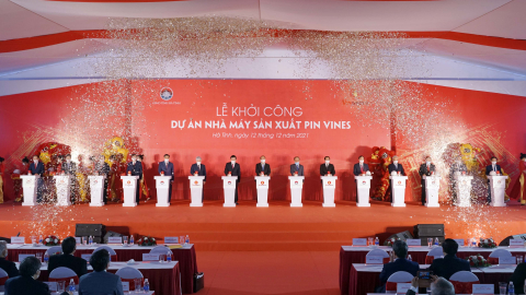 Vingroup khởi công nhà máy Pin VinES tại Hà Tĩnh