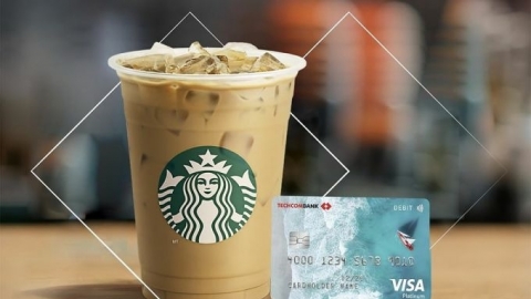 Techcombank hợp tác toàn diện với Starbucks Vietnam