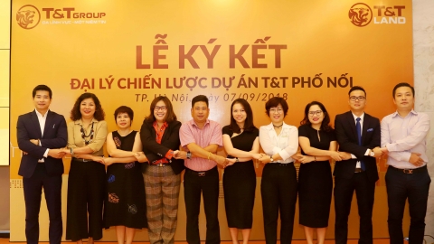 Cái bắt tay 'win-win' giữa T&T Land và 5 đại lý phân phối dự án T&T Phố Nối