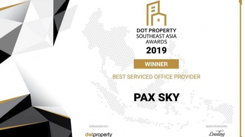 PAX SKY đoạt giải Nhà cung cấp dịch vụ văn phòng tốt nhất Đông Nam Á