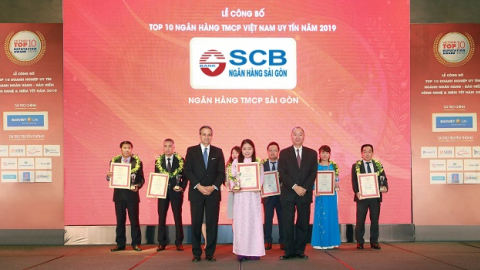 SCB nhận giải 'Top 10 ngân hàng thương mại cổ phần tư nhân uy tín năm 2019'