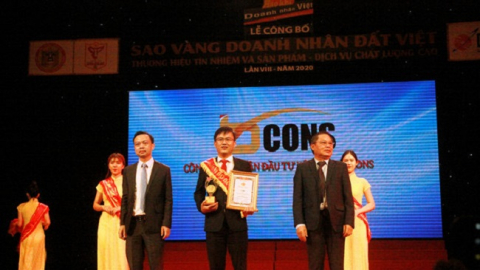 Bcons được trao tặng giải thưởng Sao Vàng Doanh Nhân Đất Việt 2020