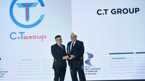 Tập đoàn C.T Group nhận giải 'Nơi làm việc tốt nhất châu Á'