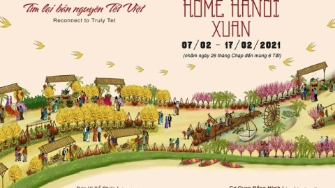 Đường hoa Home Hanoi Xuan 2021 sắp xuất hiện tại Hà Nội