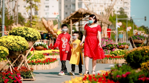 Đường hoa Home Hanoi Xuân: Điểm đến an toàn Tết Tân Sửu