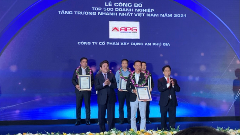 An Phú Gia xuất sắc vào Top 15 doanh nghiệp tăng trưởng nhanh nhất Việt Nam