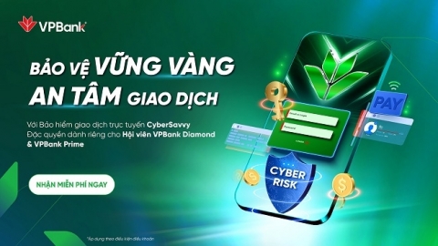 VPBank tri ân khách hàng với gói Bảo hiểm giao dịch trực tuyến