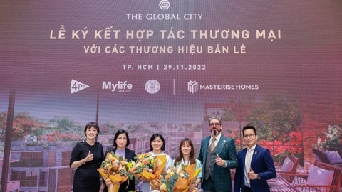 The Global City chưa hoàn thành đã nhộn nhịp với các thương hiệu nổi tiếng