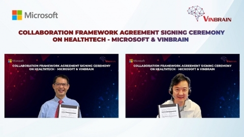 VinBrain và Microsoft hợp tác phát triển trí tuệ nhân tạo trong y tế