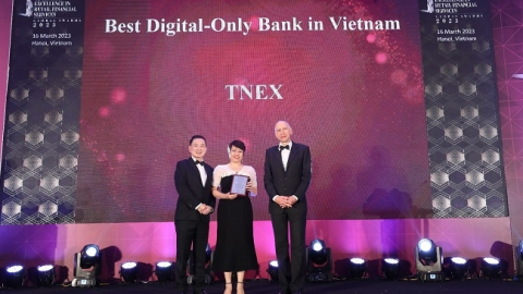 TNEX là 'Ngân hàng thuần số tốt nhất Việt Nam' 2 năm liên tiếp
