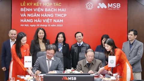 MSB hợp tác với Bệnh viện Bạch Mai thúc đẩy thanh toán không dùng tiền mặt