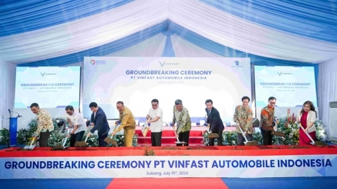 VinFast động thổ nhà máy lắp ráp xe điện tại Indonesia