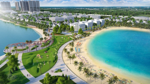 Khu đô thị đầu tiên tại Hà Nội có biển hồ nhân tạo