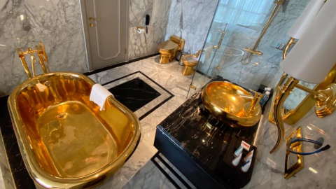 Khách sạn phủ vàng từ chân đế tới nóc sắp khai trương ở Hà Nội