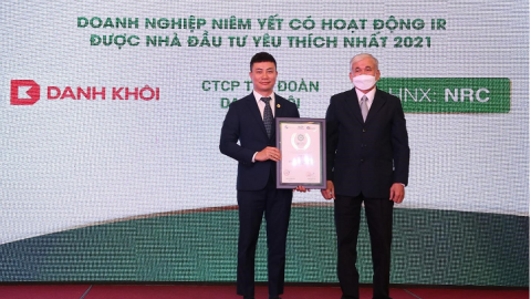 Tập đoàn Danh Khôi nhận 'cú đúp' giải thưởng tại IR Awards 2021