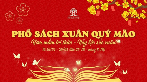 Phố sách Xuân Quý Mão mở cửa xuyên Tết