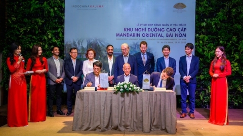 Indochina Kajima ký hợp đồng quản lý vận hành khu nghỉ dưỡng Mandarin Oriental Phú Yên