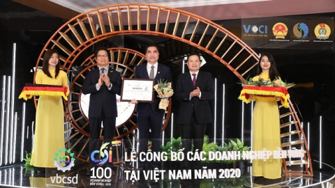 Phúc Khang được vinh danh 'Doanh nghiệp bền vững Việt Nam 2020'