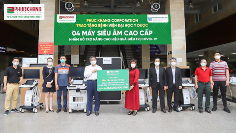 Phuc Khang Corporation đồng hành cùng lực lượng tuyến đầu chống dịch Covid