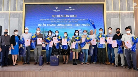 Thang Long Real Group bàn giao sổ nhiều dự án trước thềm năm mới