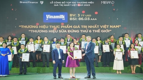 Giá trị thương hiệu Vinamilk đạt 3 tỷ USD