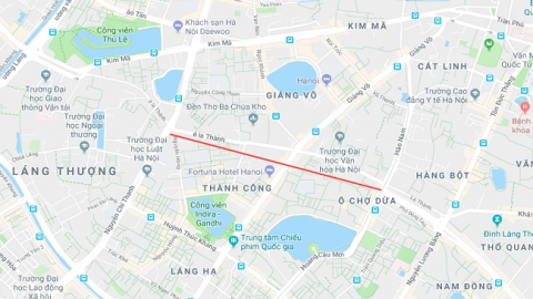 Mỗi mét đường Hoàng Cầu - Voi Phục ngốn hơn 3,5 tỷ đồng