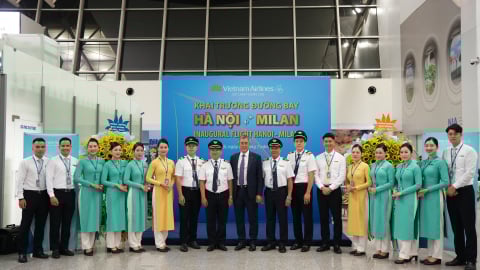 Vietnam Airlines chính thức bay thẳng Hà Nội – Milan