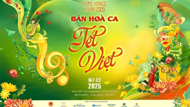 Bản hòa ca Tết Việt trên đường hoa Home Hanoi Xuan 2025