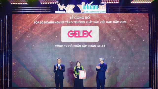 Gelex lần thứ 3 lọt top 50 doanh nghiệp tăng trưởng xuất sắc Việt Nam