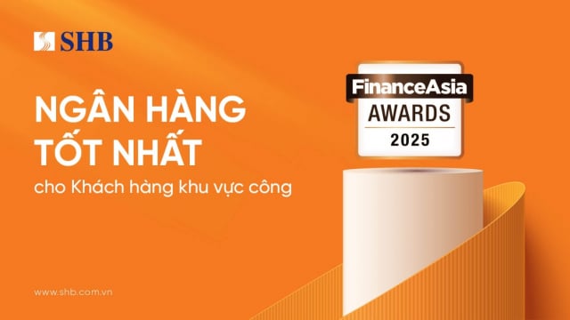 SHB là ngân hàng tốt nhất cho khách hàng khu vực công năm 2025 tại Việt Nam