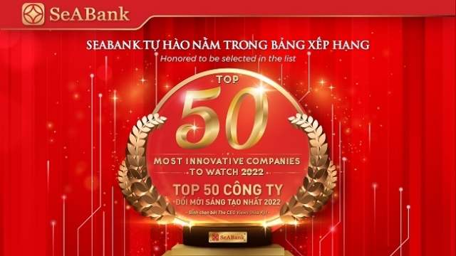 SeABank lọt Top 50 công ty đổi mới sáng tạo nhất 2022