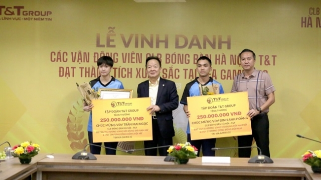 T&T Group thưởng hơn 1 tỷ đồng cho kỳ tích bóng bàn Việt Nam tại SEA Games 32