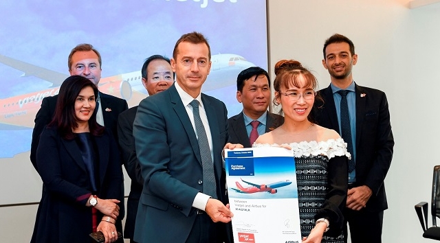 Vietjet mua 20 tàu bay tầm xa của Airbus