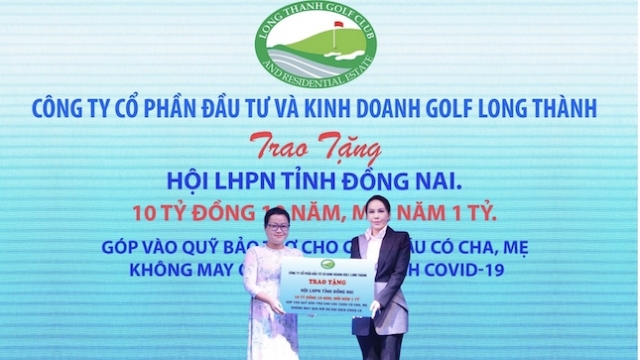 Golf Long Thành tài trợ 10 tỷ đồng cho chương trình 'Mẹ đỡ đầu' tỉnh Đồng Nai