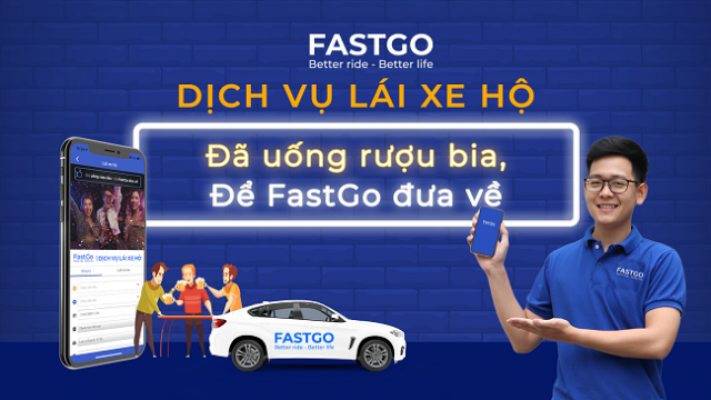 Dịch vụ FastHome đưa người và xe về nhà sau khi uống rượu bia