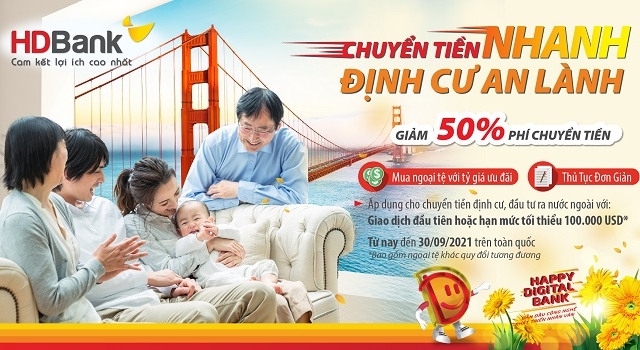 Chuyển tiền nhanh, định cư an lành cùng HDBank