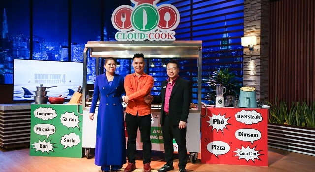 Bếp trên mây Cloud Cook nhận vốn Shark Bình và Shark Liên